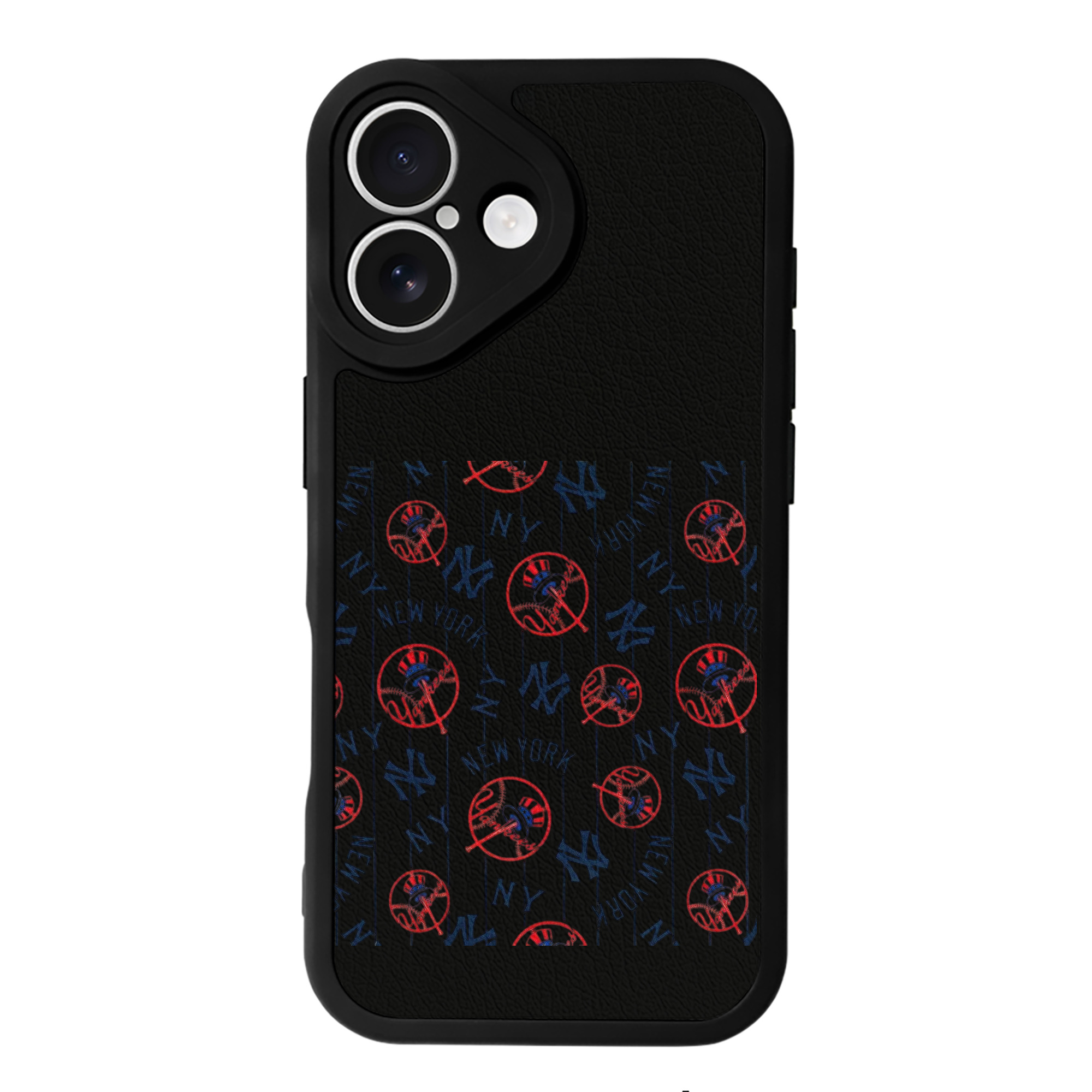 New York Yankees 78 IPhone 16 Silicone Leather Case – UV Print, Lambskin Texture – Perfect Fit, Wireless Charging Compatible, Scratch Resistant, Precise Cutouts – Stylish Protection For IPhone 16